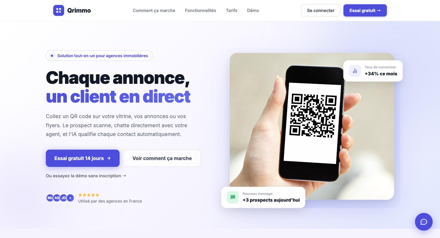 Qrimmo — plateforme immobilière